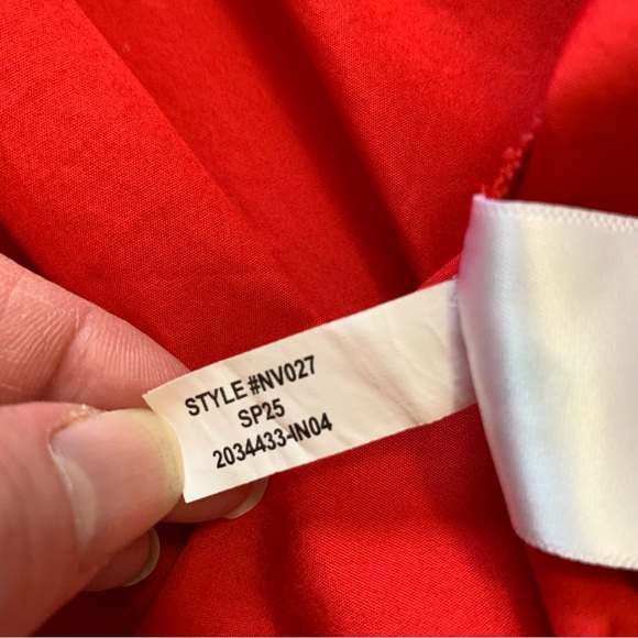 Madewell Cerise Red Smocked Puff Sleeve Dress in Poplin Size Small NWT - Picture 13 of 17